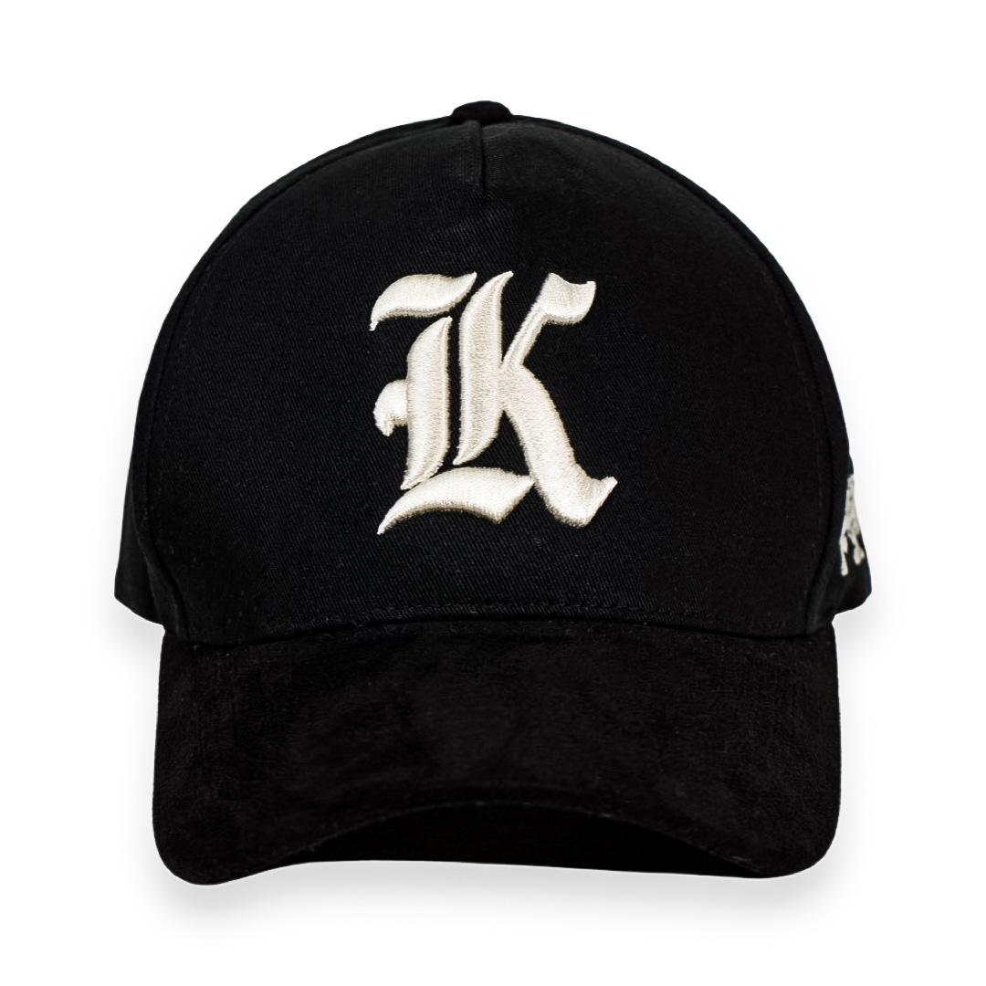 Suede Brim Kilo “K” Snapback (Black)