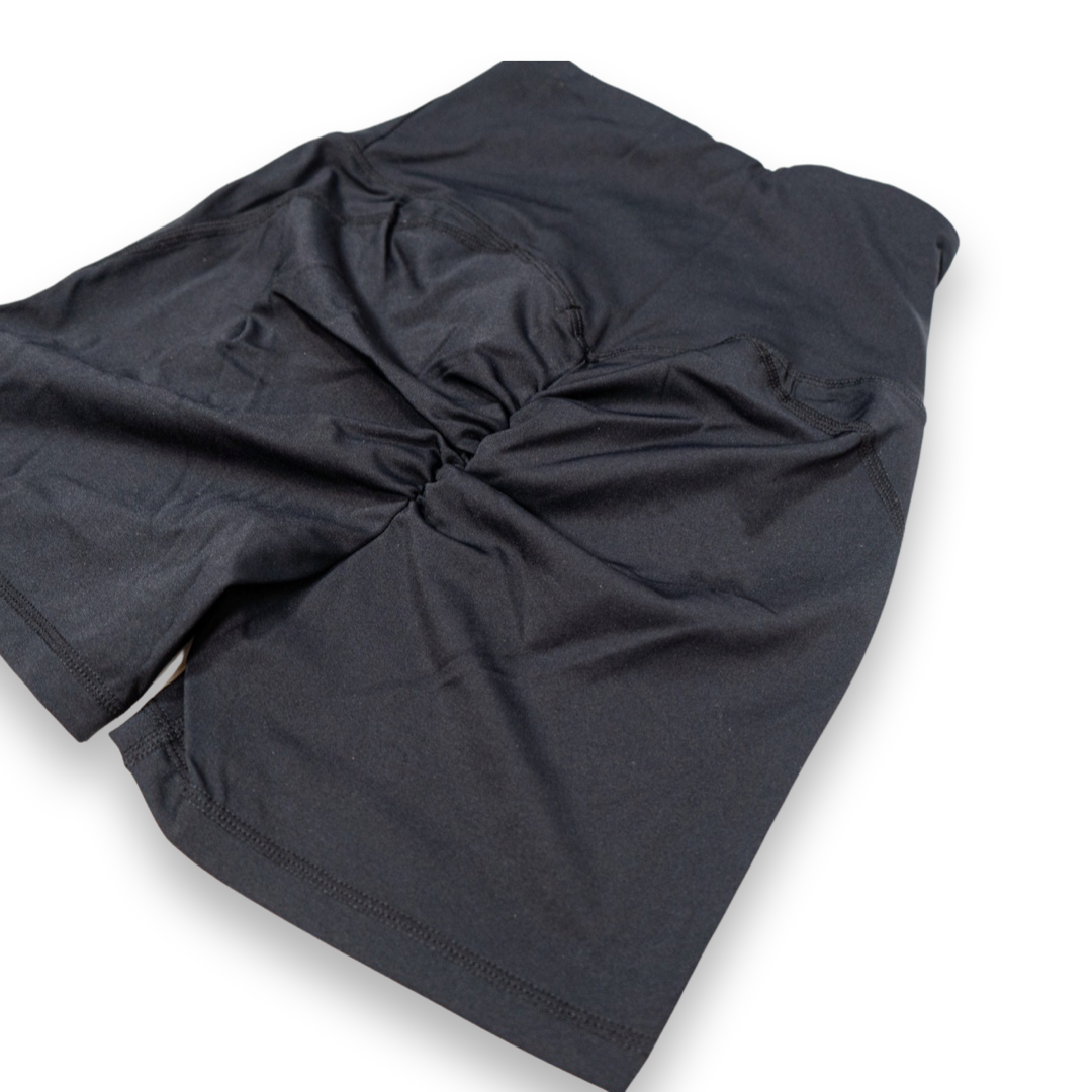 V Waist Yoga Short (Black)