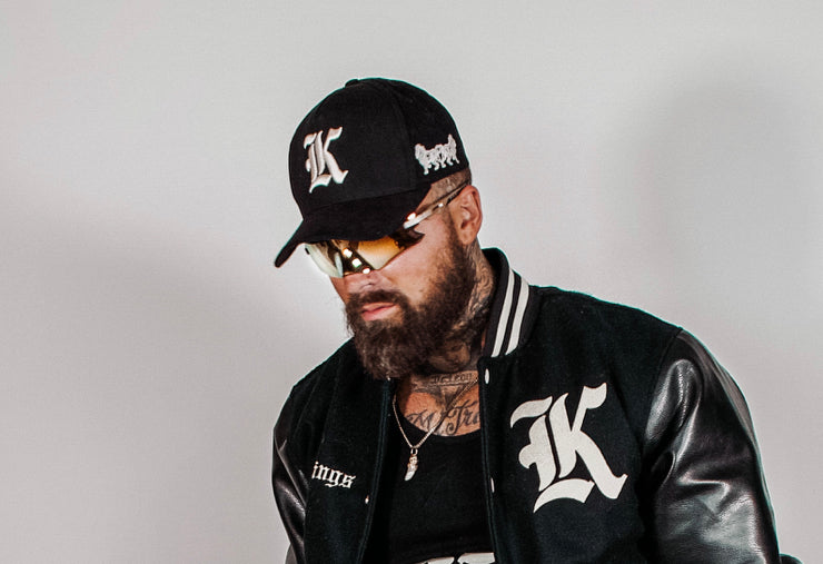 Suede Brim Kilo “K” Snapback (Black)