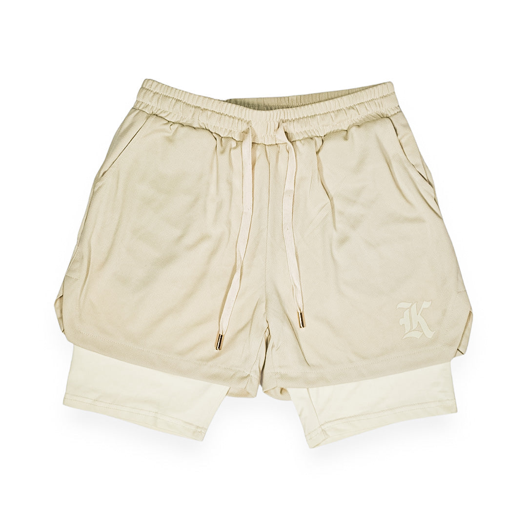 Mesh Liner Shorts (Cream)