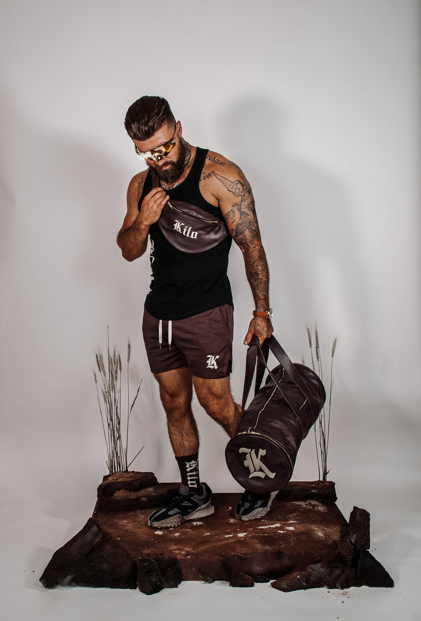 Mesh Liner Shorts (Chocolate Brown)