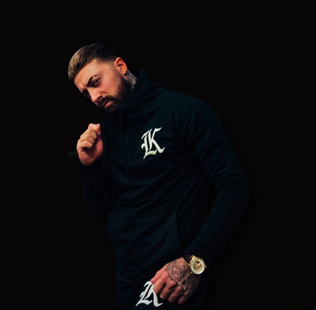 Kilo Kings Quarter Zip Hoodie (Blackout)